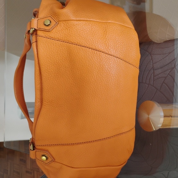 orYANY Orange Leather Shoulder Bag/Crossbody - Picture 3 of 9